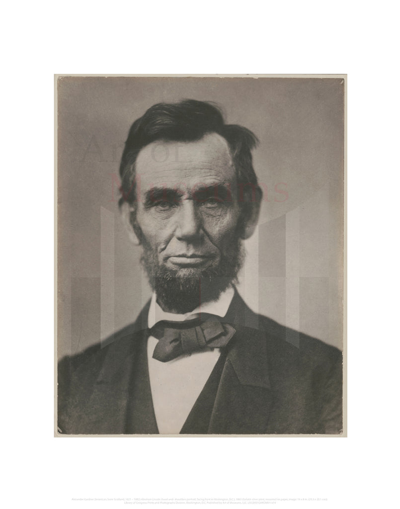 Abraham Lincoln [head-and-shoulders portrait facing front in Washington, D.C.]