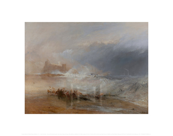 Wreckers -  Coast of Northumberland, with a Steam-Boat Assisting a Ship off Shore