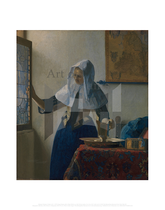 Young Woman with a Water Pitcher, Johannes Vermeer